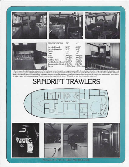 Spindrift 40 Motor Yacht & Trawler Brochure