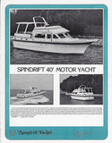 Spindrift 40 Motor Yacht & Trawler Brochure