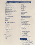 Nova 400 Sport Sedan Specification Brochure