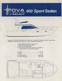 Nova 400 Sport Sedan Specification Brochure