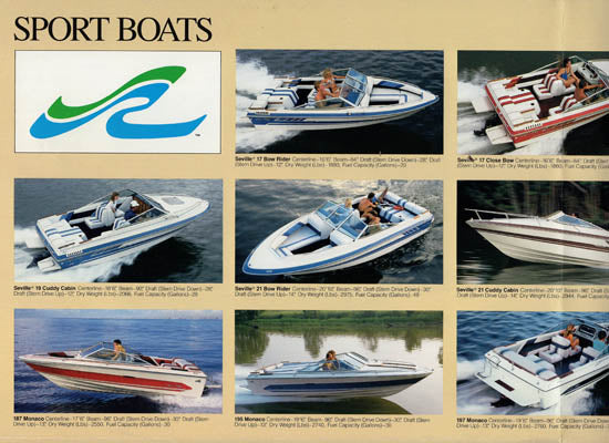 Sea Ray 1987 Poster Brochure