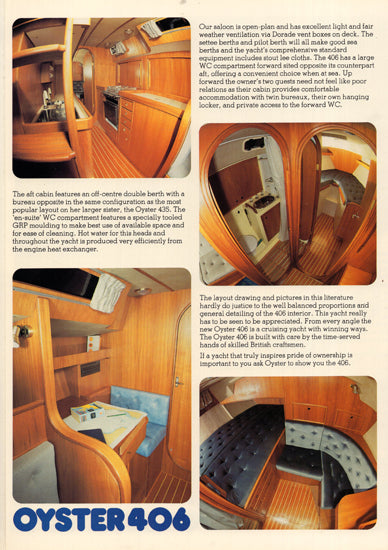 Oyster 406 Brochure