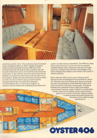 Oyster 406 Brochure