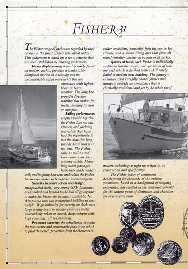 Northshore Fisher 31 Brochure