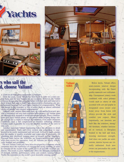 Valiant 42 Raised Salon Brochure
