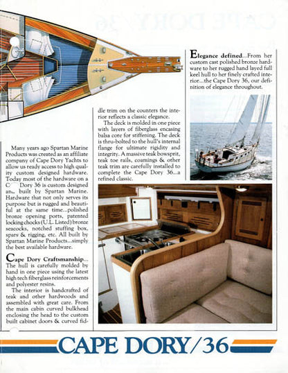 Cape Dory 36 Brochure