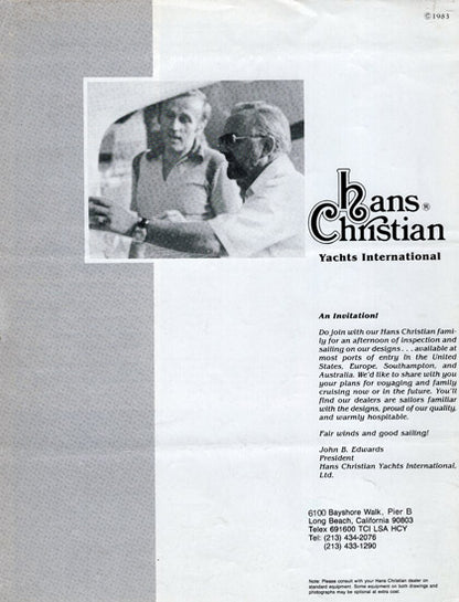 Hans Christian 38 Traditional Brochure