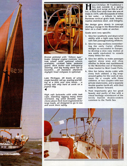 Hans Christian 38 Traditional Brochure