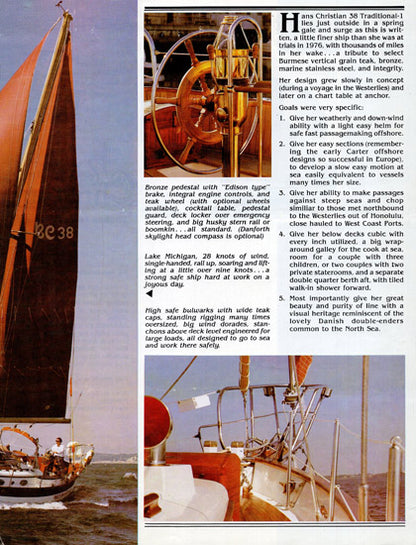 Hans Christian 38 Traditional Brochure