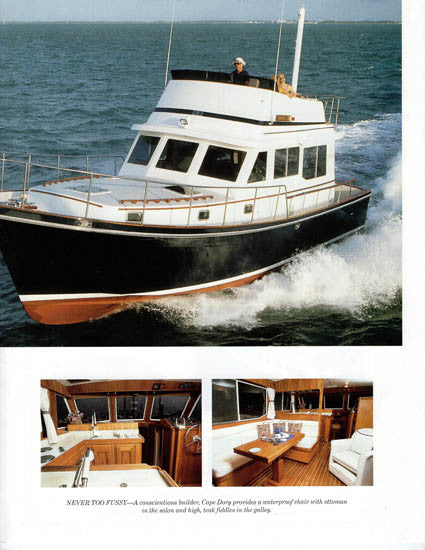 Cape Dory 40 Trawler Boating Magazine Reprint Brochure