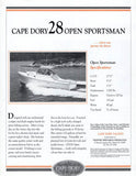 Cape Dory 28 Power Brochure
