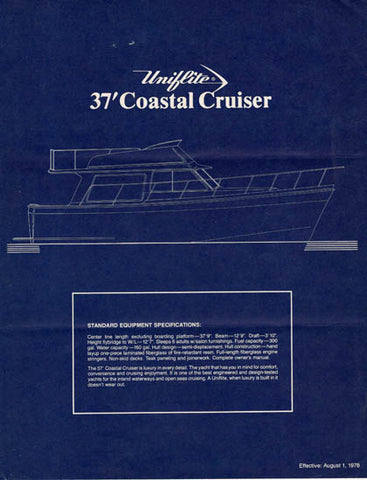 Uniflite 37 Coastal Cruiser Specification Brochure