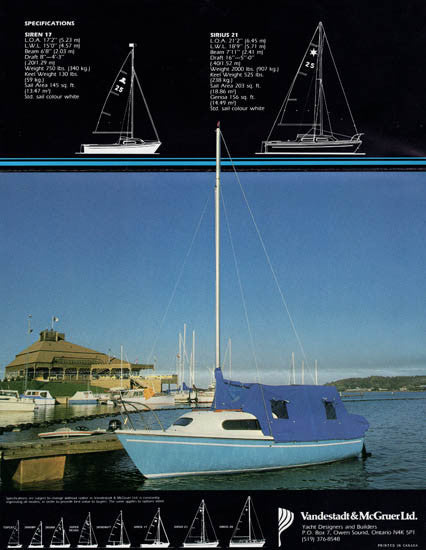 Siren 17 / Sirius 21 Brochure