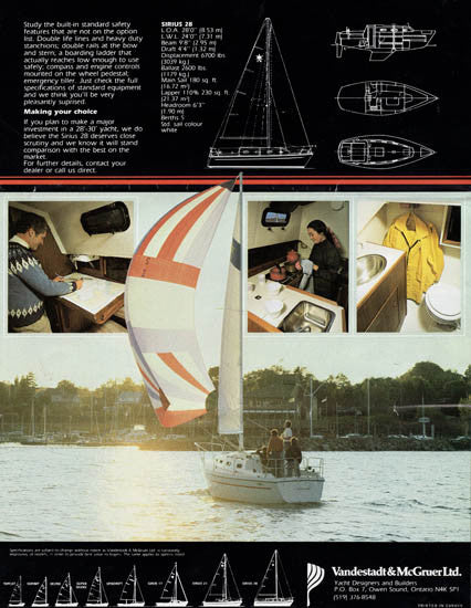 Sirius 28 Brochure