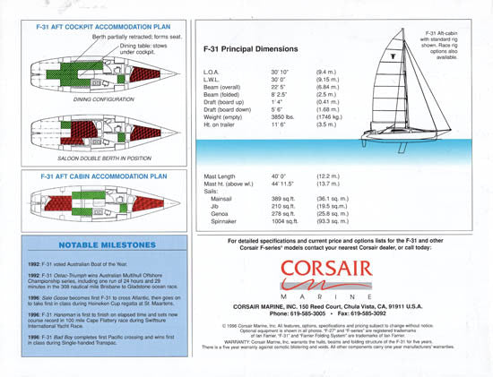 Corsair F-31 Brochure
