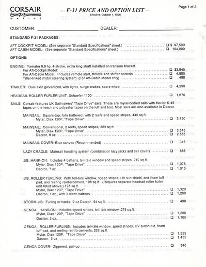 Corsair F-31 Brochure