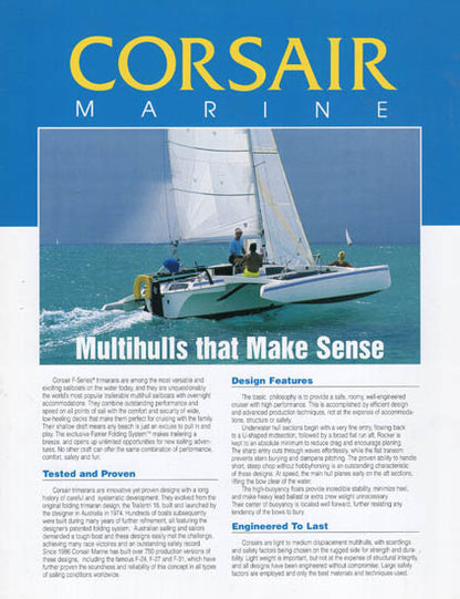 Corsair 1996 Brochure