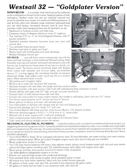Westsail 32 Brochure