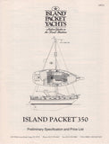 Island Packet 350 Specification Brochure