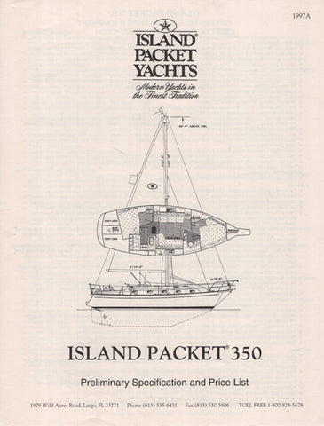 Island Packet 350 Specification Brochure