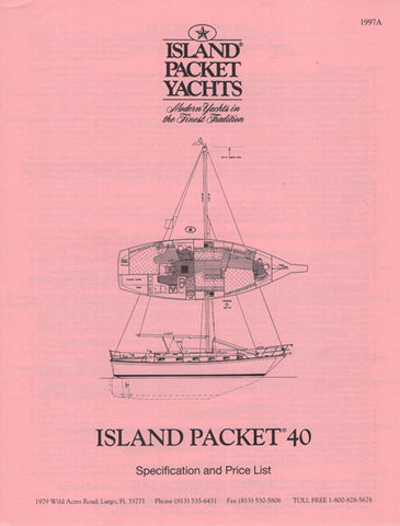 Island Packet 40 Specification Brochure
