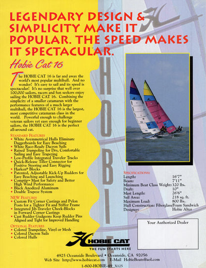 Hobie Cat 16 Brochure