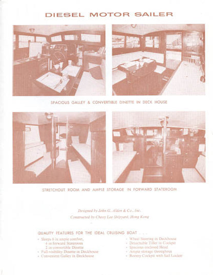 Cheoy Lee Alden 32 Ketch Brochure