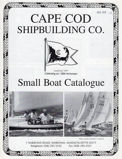 Cape Cod Sailboat Brochure