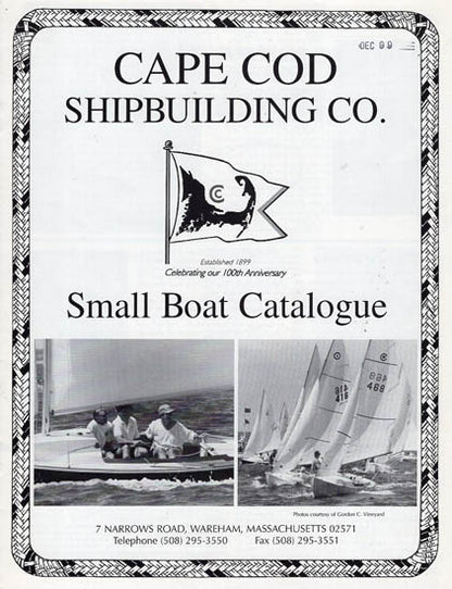 Cape Cod Sailboat Brochure