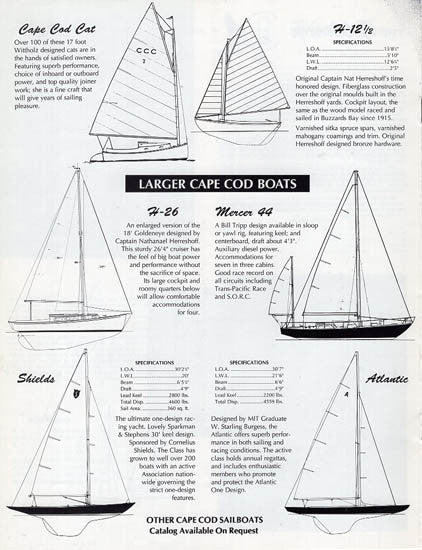 Cape Cod Sailboat Brochure