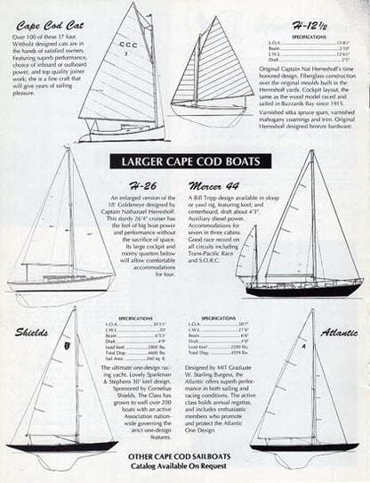 Cape Cod Sailboat Brochure