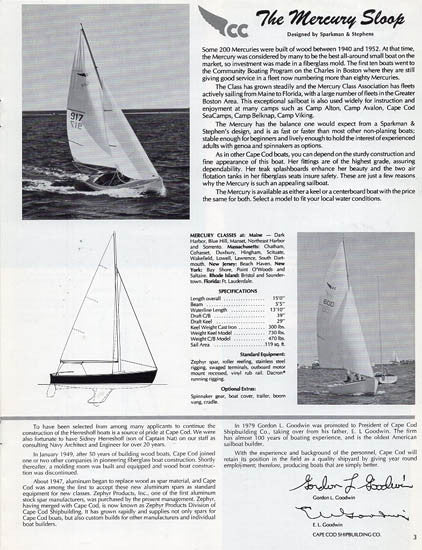 Cape Cod Sailboat Brochure