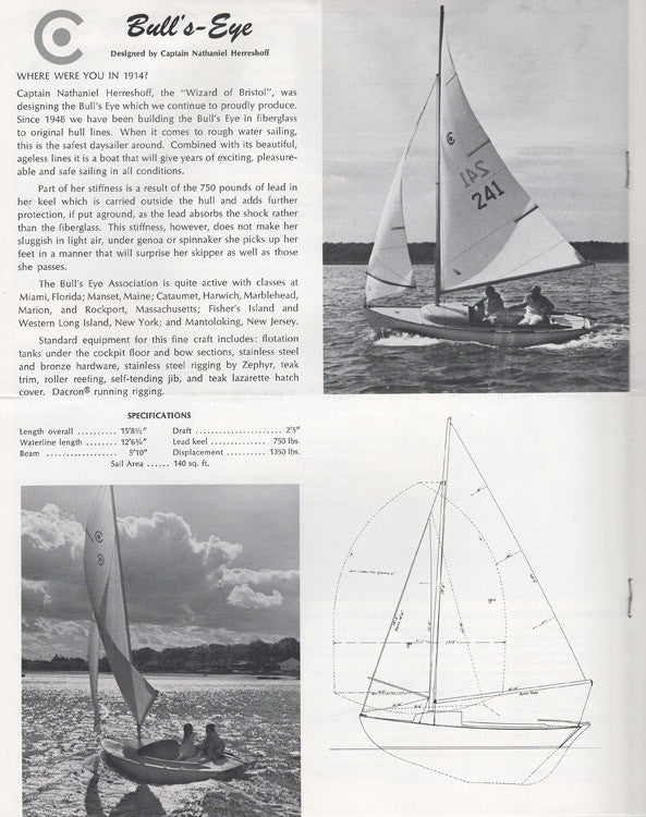 Cape Cod Sailboat Brochure