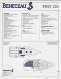 Beneteau First 235 Specification Brochure