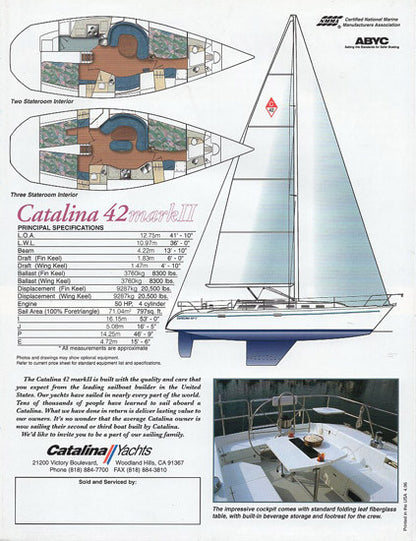 Catalina 42 Mark II Brochure