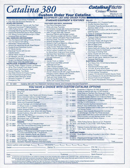 Catalina 380 Brochure