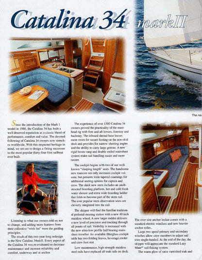 Catalina 34 Mark II Brochure