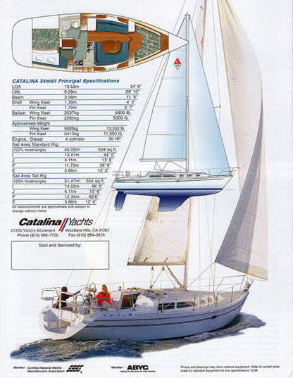 Catalina 34 Mark II Brochure