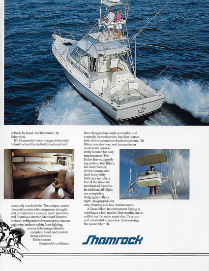 Shamrock Grand Slam 31 Brochure