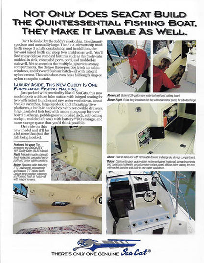 Sea Cat 1995 Brochure Package