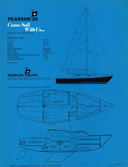 Pearson 26 Brochure