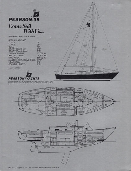 Pearson 35 Brochure