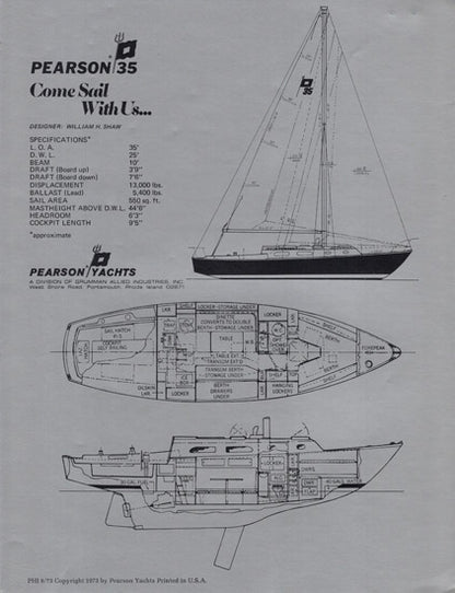 Pearson 35 Brochure