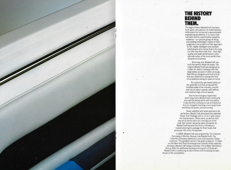 Mastercraft 1980s Brochure