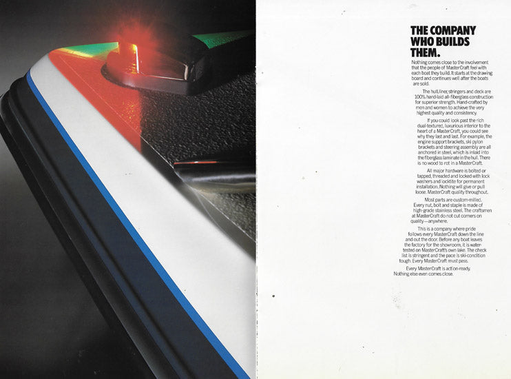 Mastercraft 1980s Brochure