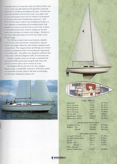 Westerly 1994 Brochure