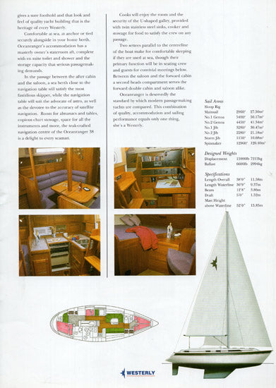 Westerly 1996 Brochure