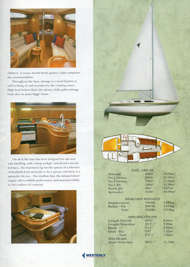 Westerly 1996 Brochure
