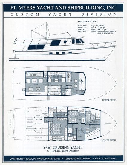 Fort Myers Custom 68 Trawler Brochure