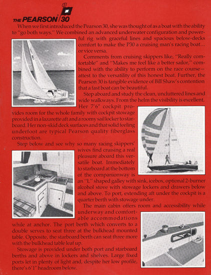 Pearson 30 Brochure